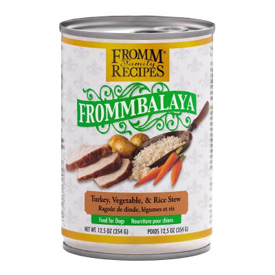 Fromm Family Recipes Frommbalaya Turkey Vegetable & Rice Stew Food for Dogs 12.5 oz