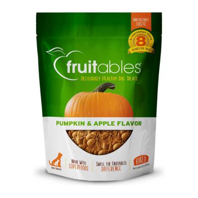 Fruitables Crunchy Baked Dog Treats Display Pumpkin & Apple 12 oz.