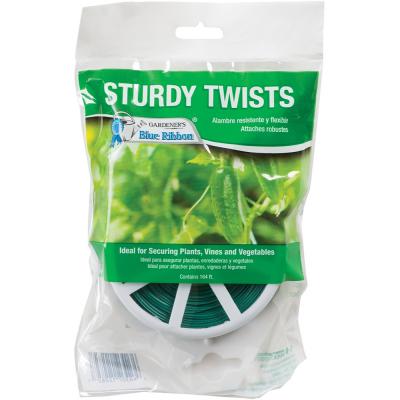 Gardener's Blue Ribbon Sturdy Stretch Twist Tie with Cutter 164 ft. L Plastic