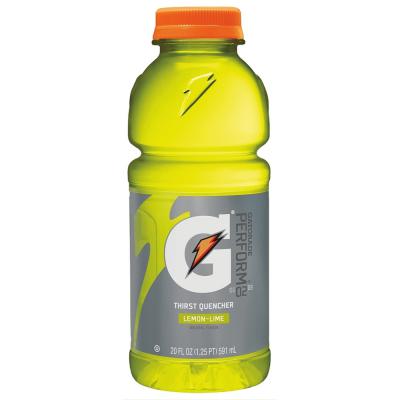 Gatorade Thirst Quencher Sports Drink Lemon Lime Flavor 20 oz. Bottle