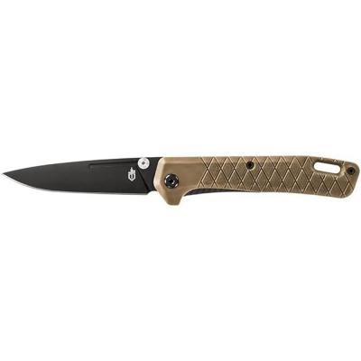 Gerber Gear Zilch Folding Pocket Knife 3.1 in. Plain Edge Blade Coyote Brown