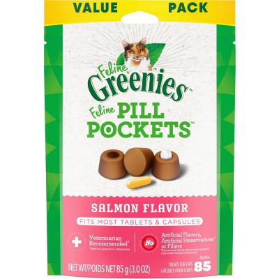 Feline Greenies Pill Pockets Salmon Flavor 3 oz.