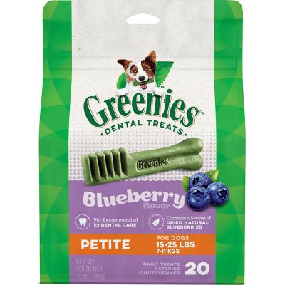 Greenies Bursting Blueberry Dental Chews Petite 12 oz.