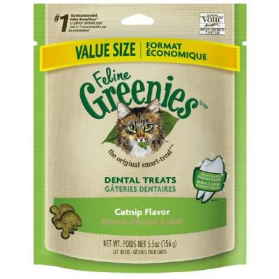 Greenies Feline Catnip Flavor Dental Treats 5.5 oz.