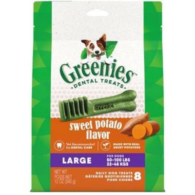 Greenies Large Dental Bone Sweet Potato Adult Dog Treats 12 oz.