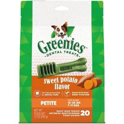 Greenies Petite Dental Bone Sweet Potato Adult Dog Treats 12 oz.