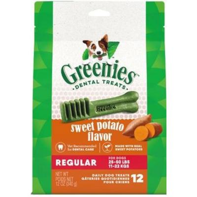 Greenies Teenie Dental Bone Sweet Potato Adult Dog Treats 12 oz.