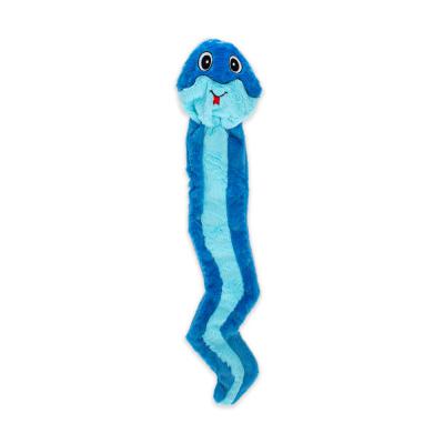 GURU Hide-A-Tail Snake Plush Puzzle Dog Toy Blue X-Large