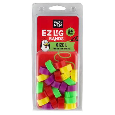 Happy Hen EZ Leg Bands Writeable Large 24 Count