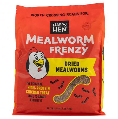 Happy Hen Mealworm Frenzy Dried Mealworms 5 lb.