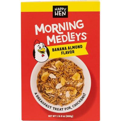 Happy Hen Morning Medleys Banana Almond Treat for Chickens 1.5 lb