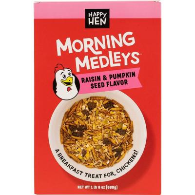 Happy Hen Morning Medley Treats For Chickens Raisin/Pumpkin 1.5 lb.