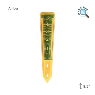 EZ Read Magnifying Rain Guage Amber 5 in.