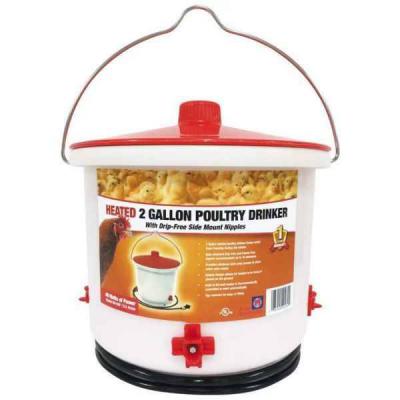 Heated Poultry Drinker 2 Gallon