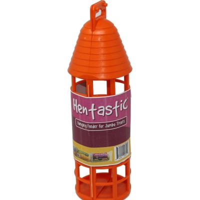 Hentastic Chicken Hanging Jumbo Treat Feeder Orange