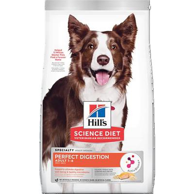 Hill's Science Diet Adult Perfect Digestion Salmon Whole Oats And Brown Rice Recipe Dog Food 3.5 lb.