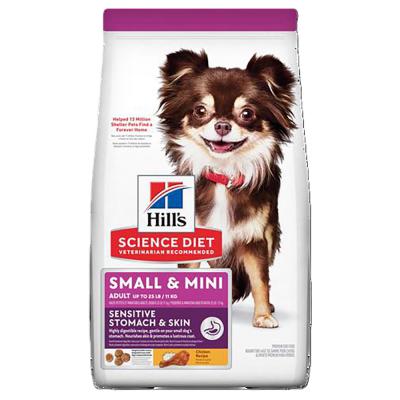 Hill's Science Diet Adult Sensitive Stomach & Skin Small & Mini Chicken Recipe Dog Food 4 lb.