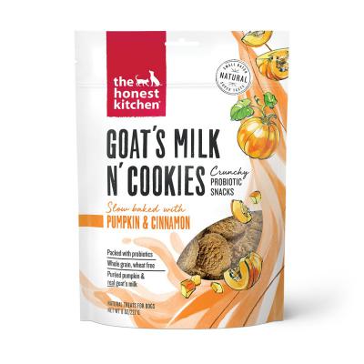 Honest Kitchen Goat's Milk N' Cookies Pumpkin & Cinnamon Dog Treats 8 oz.