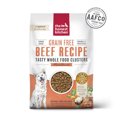 Honest Kitchen Grain Free Beef Recipe Clusters Dog Food 20 lb.