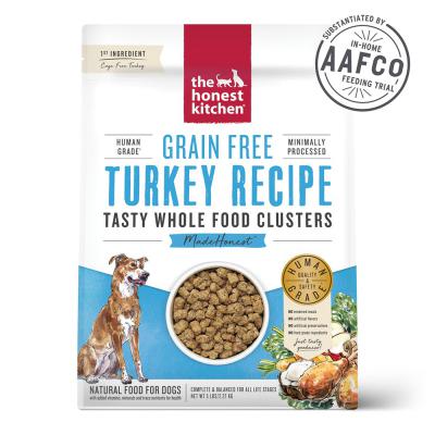 Honest Kitchen Grain Free Turkey Recipe Clusters Dog Food 5 lb.