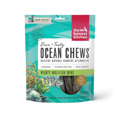 Honest Kitchen Ocean Chews Wolfish Skins Dehydrated Dog Treats 3.25 oz.