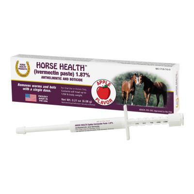 Horse Health Ivermectin Paste 1.87% Equine Dewormer up to 1250 lbs 0.21 oz.