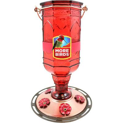 More Birds Jewel Red Hummingbird Feeder 20 oz.