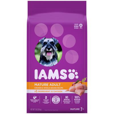 IAMS Mature Adult Senior Dry Dog Food Real Chicken 7 lb.