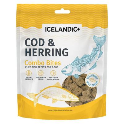 Icelandic+ Combo Bites Pure Fish Treats For Dogs Cod/Herring 3 oz.