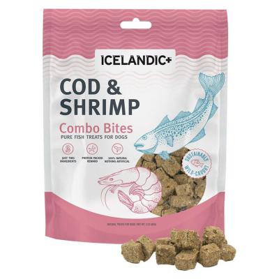 Icelandic+ Combo Bites Pure Fish Treats For Dogs Cod/Shrimp 3 oz.