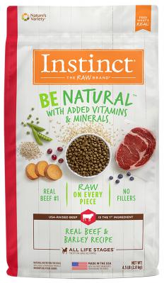 Instinct Be Natural Beef & Barley 4.5 lb.