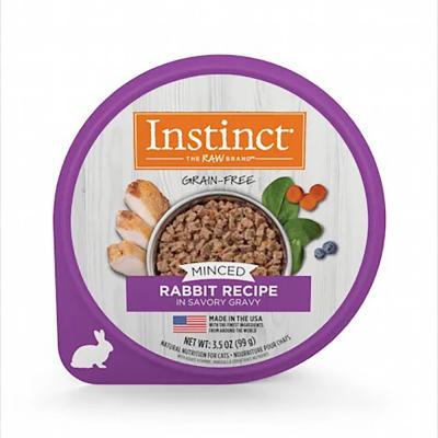 Instinct Cat minced rabbit cup 3.5 oz.