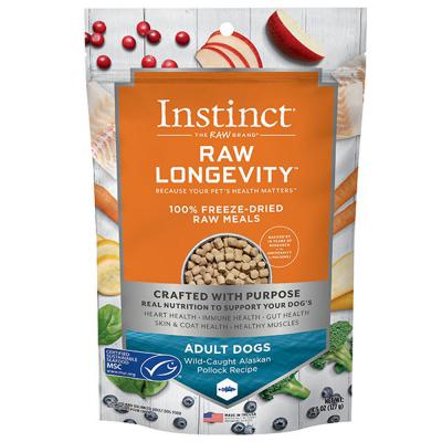 Instinct Dog Raw Longevity Freeze-Dried Meals Pollock 4.5 oz.