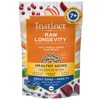 Instinct Dog Raw Longevity Freeze-Dried Meals Pollock Adult 7+ 4.5 oz.