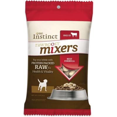 Instinct Freeze Dried Raw Boost Mixers Grain Free All Natural Beef Recipe Dog Food Topper 1 oz.