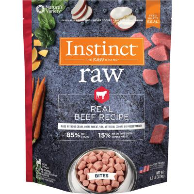 Instinct Frozen 85/15 Raw Natural Beef Recipe Bites