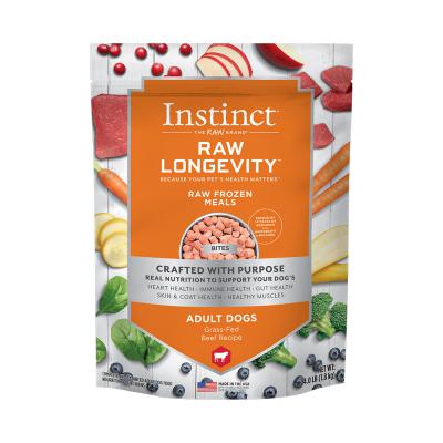 Instinct Frozen Bites Longevity Beef 4 lb.