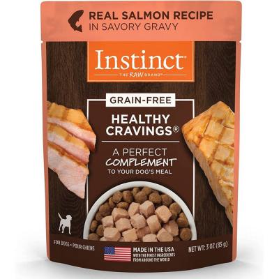 Instinct Healthy Cravings Grain Free Real Salmon Recipe Natural Wet Dog Food Topper 3 oz.