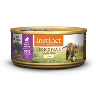 Instinct Original Grain Free Real Rabbit Recipe Natural Wet Canned Cat Food 5.5 oz.