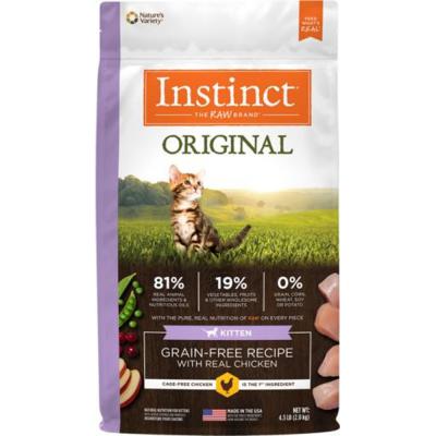 Instinct Original Kitten Grain Free Recipe with Real Chicken Natural Dry Cat Food 4.5 lb.