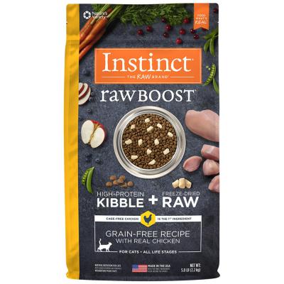 Instinct Raw Boost Grain Free Recipe with Real Chicken Natural Dry Cat Food 5 lb.