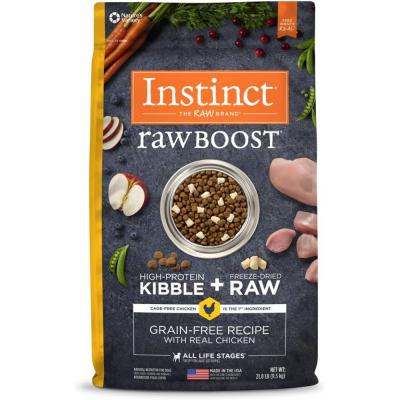 Instinct Raw Boost Grain Free Recipe with Real Chicken Natural Dry Dog Food 21 lb.