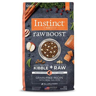 Instinct Raw Boost Grain Free Recipe with Real Salmon Natural Dry Dog Food 19 lb.