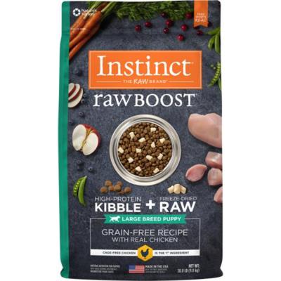 Instinct Raw Boost Large Breed Puppy Grain Free Recipe with Real Chicken Natural Dry Dog Food 20 lb.