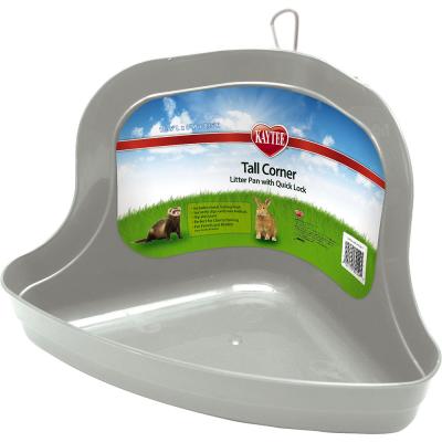 Kaytee Tall Corner Litter Pan W/Lock