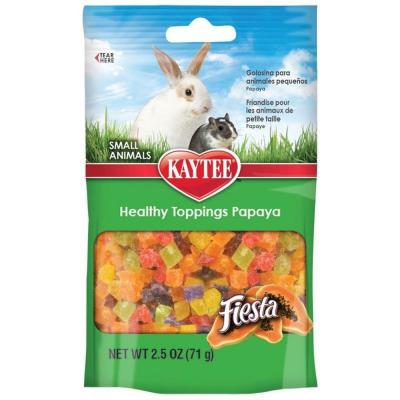 Kaytee Fiesta Healthy Toppings Papaya Treat For Small Animals 2.5 oz.