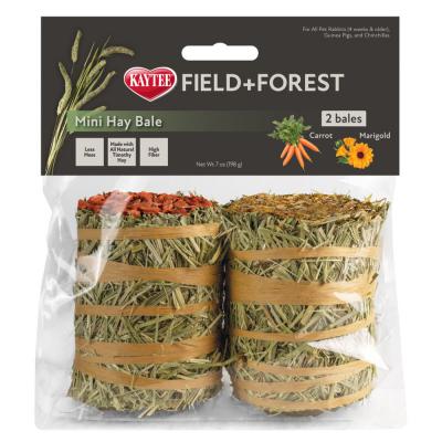 Kaytee Mini Hay Bales Carrot Marigold 2 Pack 7 oz.