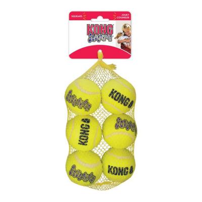 KONG Air Dog Squeaker Dog Toy Balls 6 Pack Medium