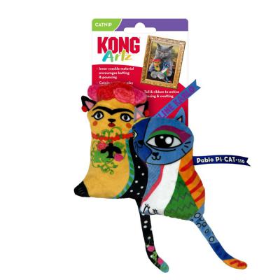 KONG Artz Catnip Cat Toy Feline Kahlo & Pablo Pi-Cat-sso 2 Pack