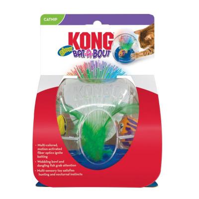 KONG Bat-A-Bout Glow Aquarium Cat Toy Medium